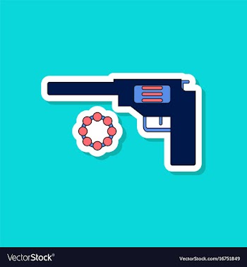 Paper sticker on stylish background kids toy vector image