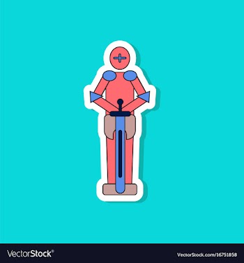Paper sticker on stylish background kids toy vector image