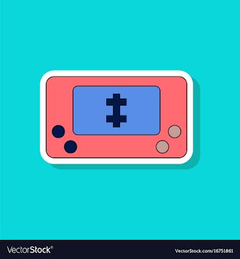 Paper sticker on stylish background kids toy vector image