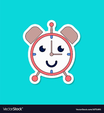 Paper sticker on stylish background kids toy vector image