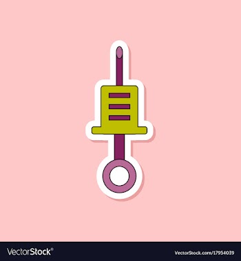 Paper sticker on stylish background kids toy vector image