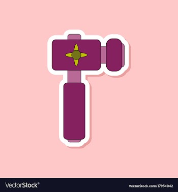 Paper sticker on stylish background kids toy vector image