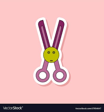 Paper sticker on stylish background kids toy vector image