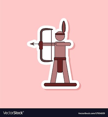 Paper sticker on stylish background kids toy vector image