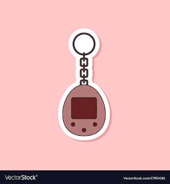 Paper sticker on stylish background kids toy vector image