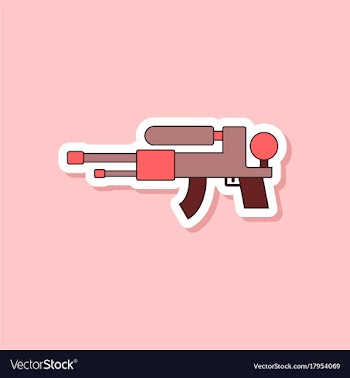 Paper sticker on stylish background kids toy vector image
