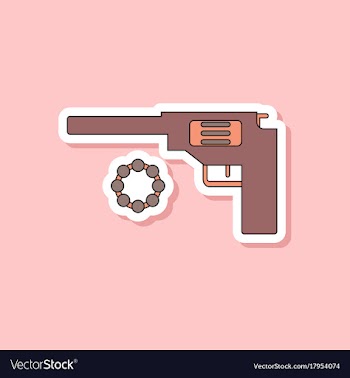 Paper sticker on stylish background kids toy vector image