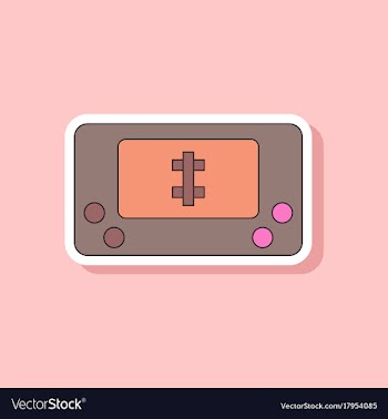 Paper sticker on stylish background kids toy vector image