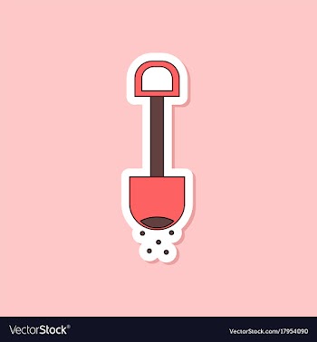 Paper sticker on stylish background kids toy vector image