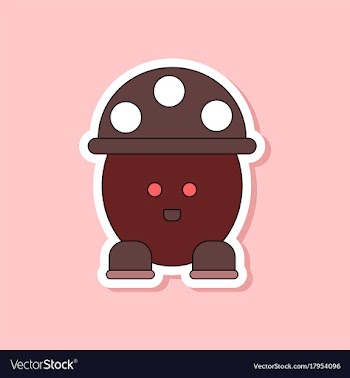 Paper sticker on stylish background kids toy vector image