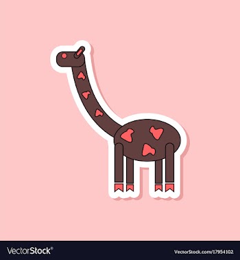 Paper sticker on stylish background kids toy vector image