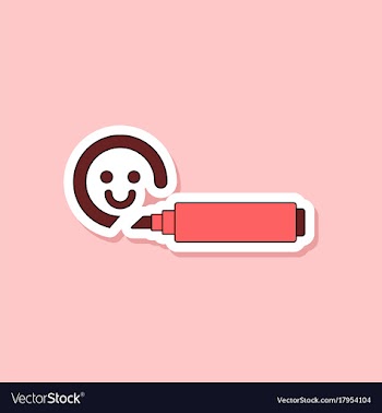 Paper sticker on stylish background kids toy vector image