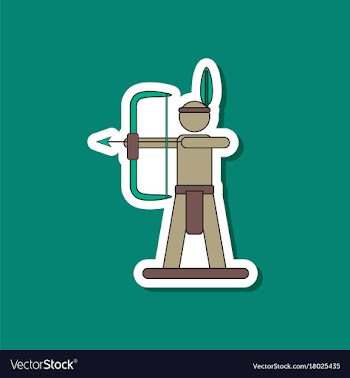 Paper sticker on stylish background kids toy vector image