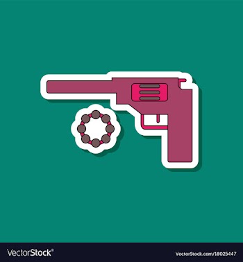 Paper sticker on stylish background kids toy vector image