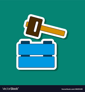 Paper sticker on stylish background kids toy vector image
