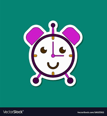 Paper sticker on stylish background kids toy vector image