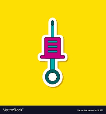 Paper sticker on stylish background kids toy vector image