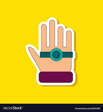 Paper sticker on stylish background kids toy vector image