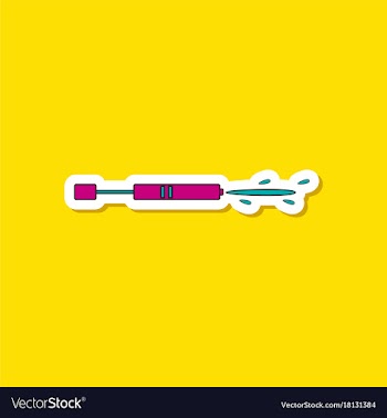 Paper sticker on stylish background kids toy vector image