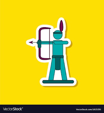 Paper sticker on stylish background kids toy vector image