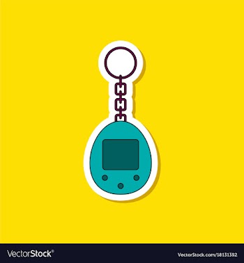 Paper sticker on stylish background kids toy vector image
