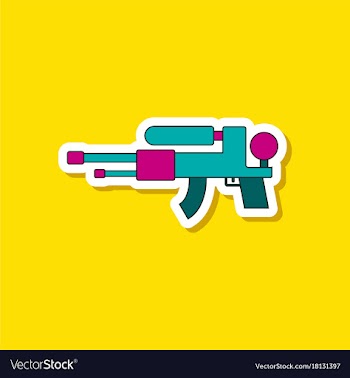 Paper sticker on stylish background kids toy vector image