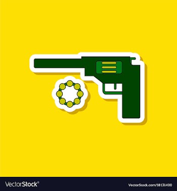 Paper sticker on stylish background kids toy vector image
