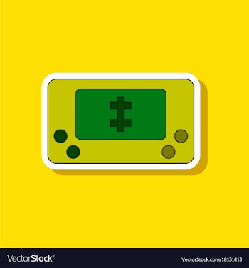 Paper sticker on stylish background kids toy vector image