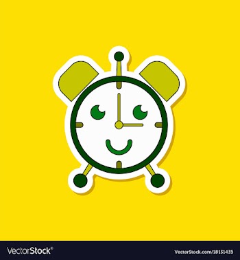 Paper sticker on stylish background kids toy vector image