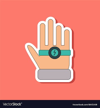 Paper sticker on stylish background kids toy vector image