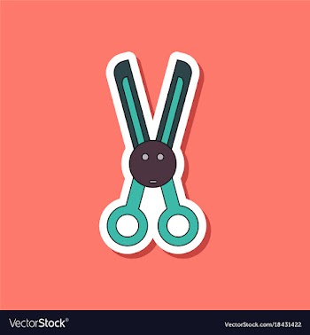 Paper sticker on stylish background kids toy vector image