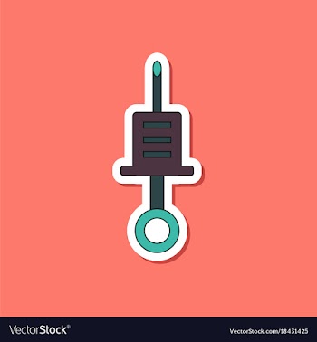 Paper sticker on stylish background kids toy vector image