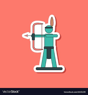 Paper sticker on stylish background kids toy vector image