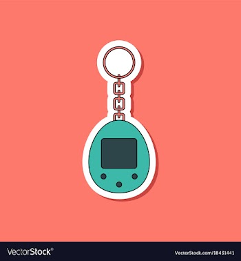 Paper sticker on stylish background kids toy vector image