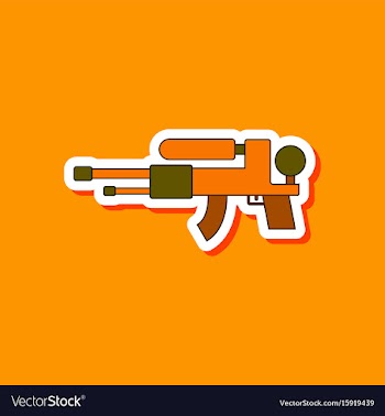 Paper sticker on stylish background kids toy water vector image