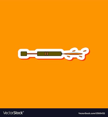 Paper sticker on stylish background kids toy water vector image