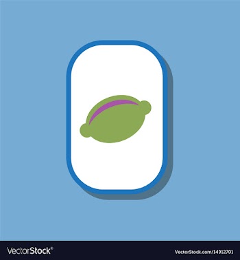 Paper sticker on stylish background lemon vector image