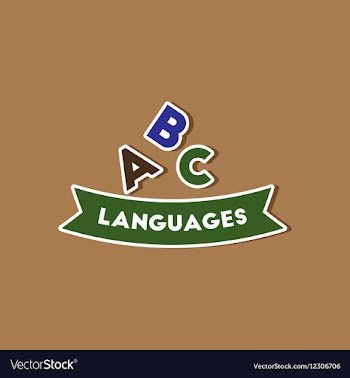 Paper sticker on stylish background letters vector image