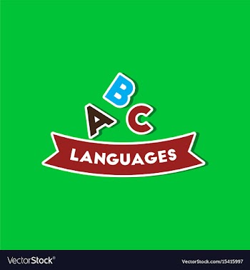 Paper sticker on stylish background letters vector image
