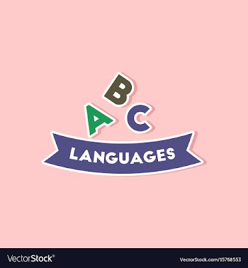 Paper sticker on stylish background letters vector image