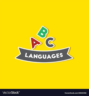 Paper sticker on stylish background letters vector image