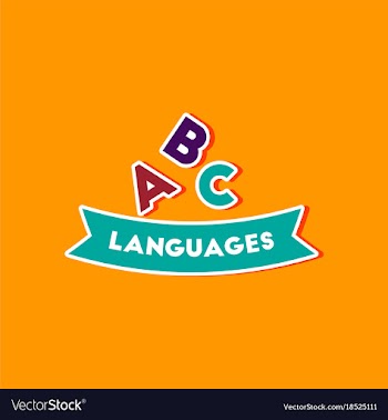 Paper sticker on stylish background letters vector image