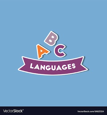 Paper sticker on stylish background letters vector image
