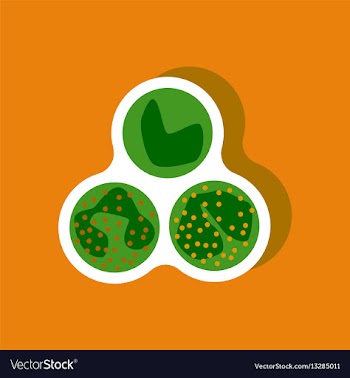 Paper sticker on stylish background leukocyte vector image