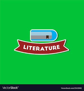 Paper sticker on stylish background literature vector image