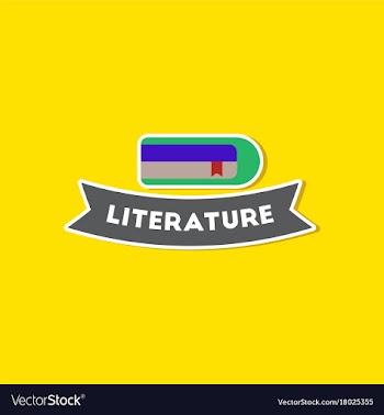 Paper sticker on stylish background literature vector image