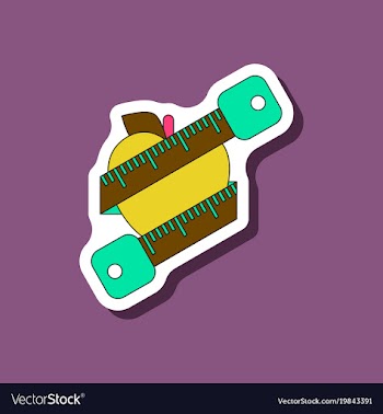 Paper sticker on stylish background logo diet vector image
