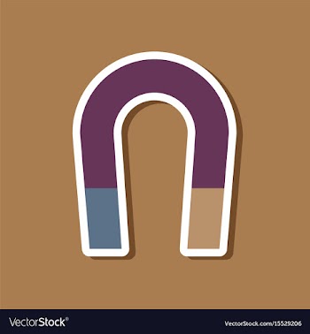 Paper sticker on stylish background magnet vector image