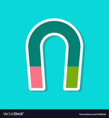 Paper sticker on stylish background magnet vector image