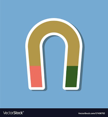 Paper sticker on stylish background magnet vector image